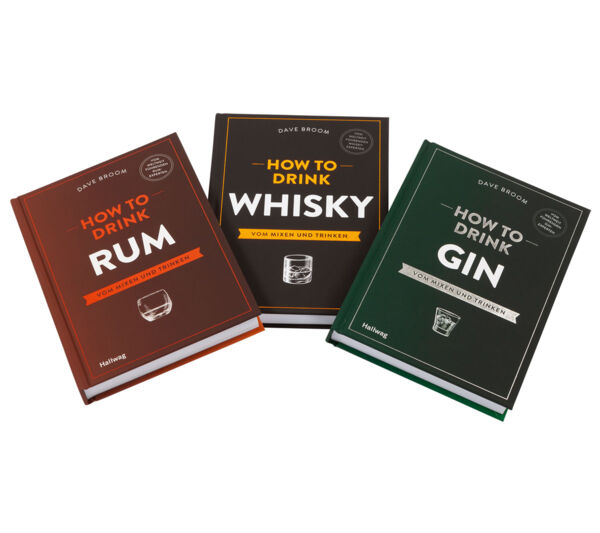 Bücher-Set How to Drink. Bd. 1. How to Drink Whisky. Bd. 2. How to Drink Rum. Bd. 3. How to Drink Gin.