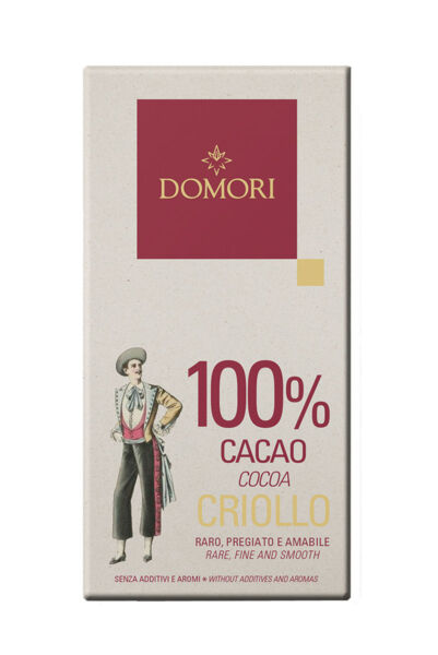 Dunkle Schokolade »Fondente Criollo« 100 %.
