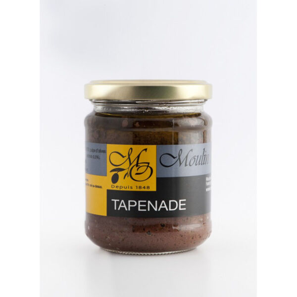 Schwarze Olivenpaste »Tapenade«.