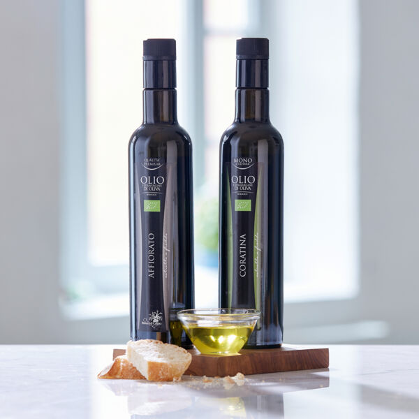 Olivenöl 2er-Set Bio, »leicht fruchtig«, 1. und 3. Platz. Olio Award 2022.