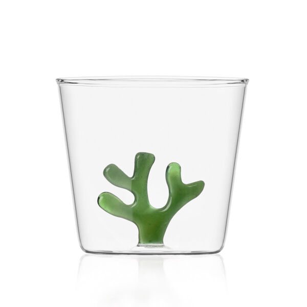 Trinkglas »Koralle«, grün.