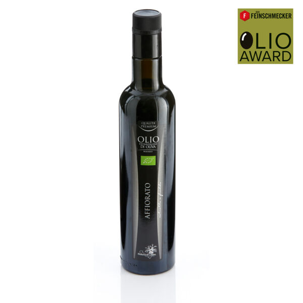 Olivenöl »Affiorato Bio«, 1. Platz, Kategorie »leicht fruchtig«. Olio Award 2022.