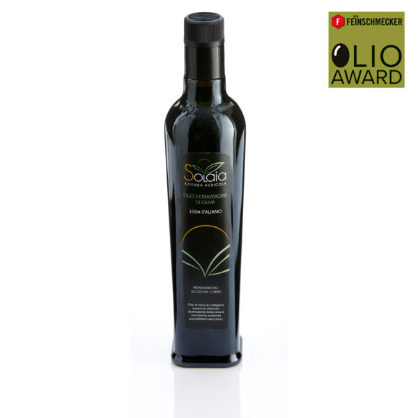 Olivenöl »Monovarietale Leccio del Corno«, 2. Platz, Kategorie »leicht fruchtig«. Olio Award 2022.