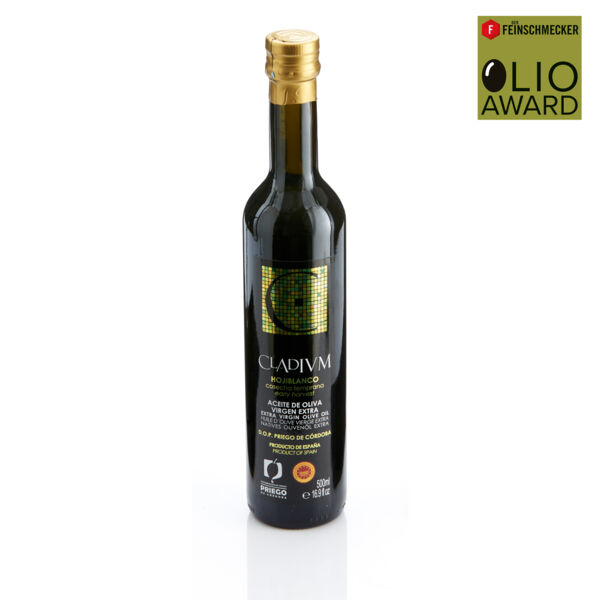 Olivenöl »Cladivm Hojiblanco DOP«, 2. Platz, Kategorie »mittel fruchtig«. Olio Award 2022.