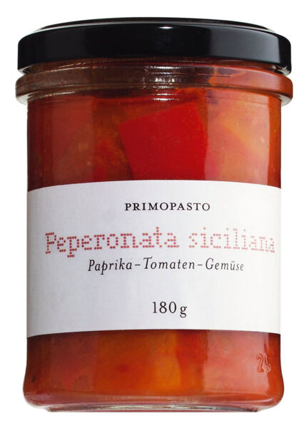 Paprika-Tomaten-Gemüse »Peperonata siciliana«, 180 g.