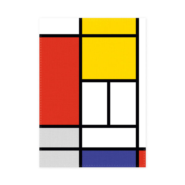 Küchenhandtuch »Komposition« nach Piet Mondrian.