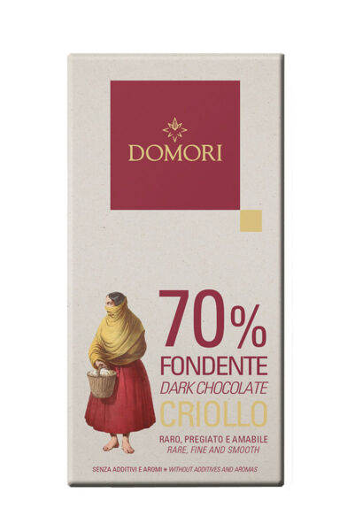 Dunkle Schokolade »Fondente Criollo« 70 %.