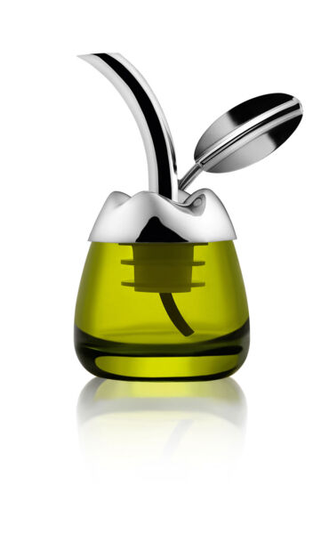 Olivenölkoster mit Ausgiesser »Fior d’olio«.