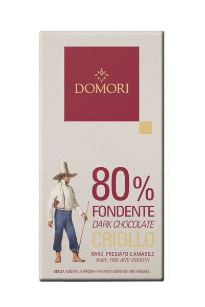Dunkle Schokolade »Fondente Criollo« 80 %.