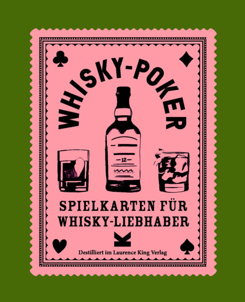 Whisky-Poker. Spielkarten für Whisky-Liebhaber.