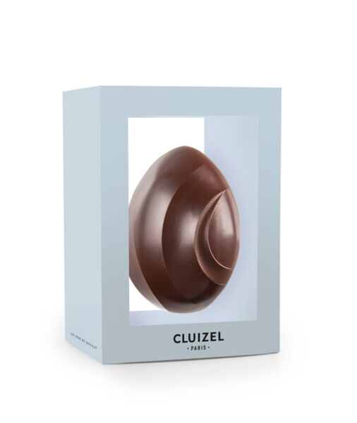 Schokoladen-Ei »Signature Cluizel« dunkel.
