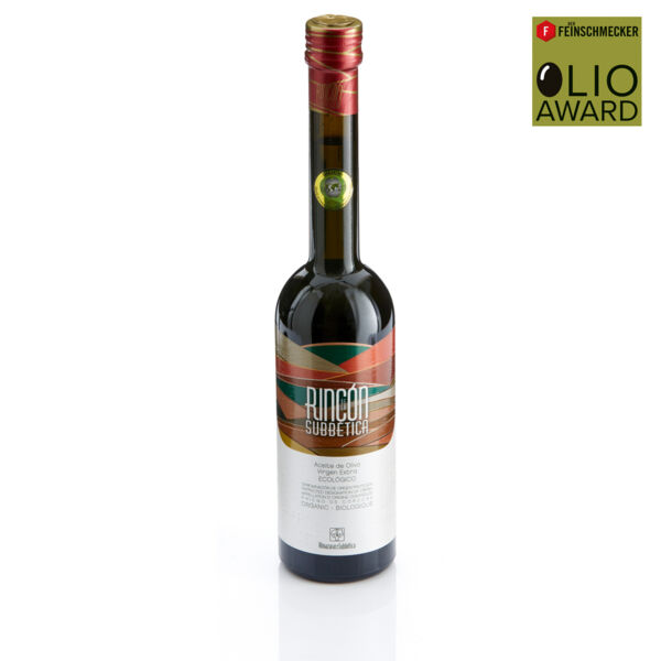 Olivenöl »Rincón DOP Priego de Córdoba Bio«, 2. Platz, Kategorie »intensiv fruchtig«. Olio Award 2022.