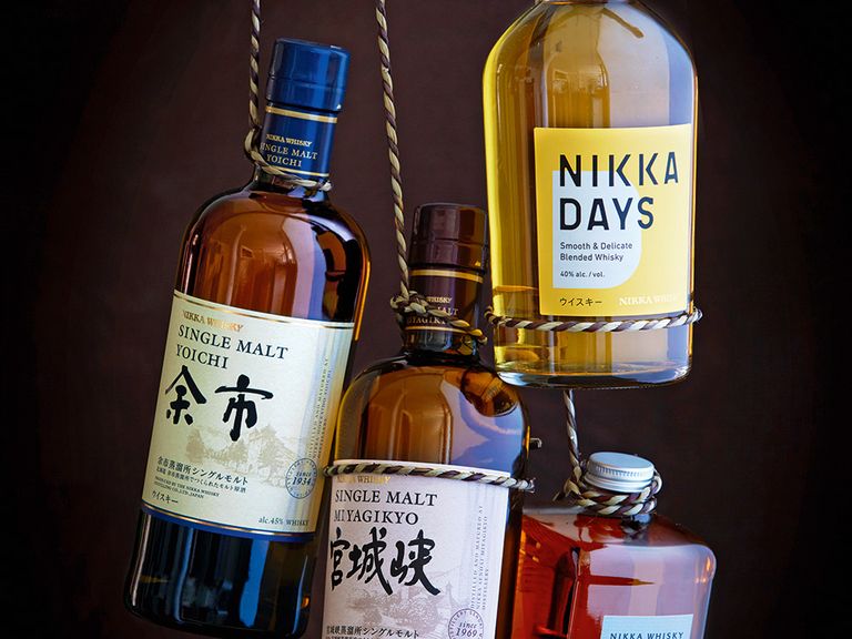 Diese vier Nikka-Whiskys sind auf dem deutschen Markt verfügbar. Unsere Tipps für ein Tasting: Single Malt Yoichi und Miyagykio, Nikka From The Barrel und der Blend Nikka Days nikka-whisky