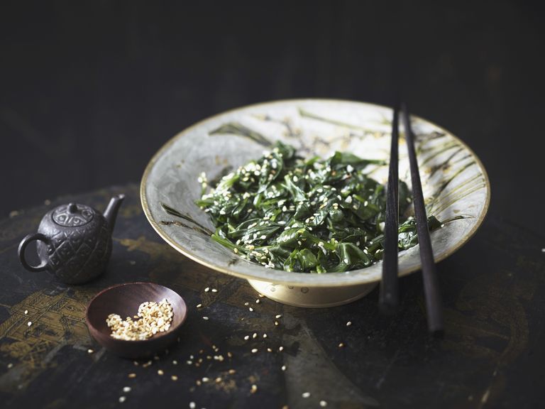 Koreanischer Spinatsalat Koreanischer Spinatsalat