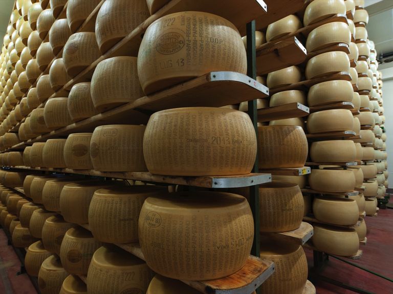 Parmigiano Reggiano Lagerung