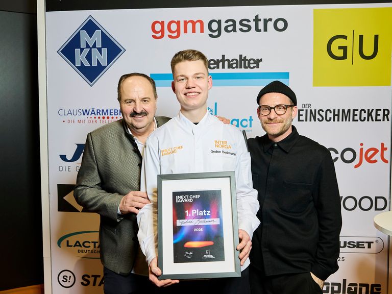 Den 1. Platz vom Next Chef Award belegte Gedion Beckmann von „Der Player“ in Hamburg. Next-Chef-Award-2025-Internorga