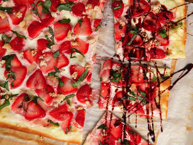 Erdbeerflammkuchen Erdbeerflammkuchen