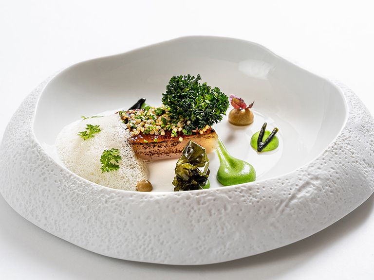 vegetarisches-menue-aubergine-wakame-quinoa-gruenkohl