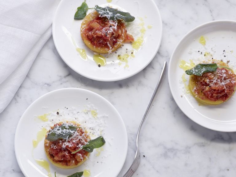 Gebackene Polenta-Taler Polenta-Taler