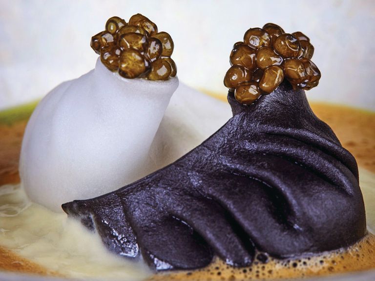 dim-sum-mit-rotschwanzgarnele-und-bisque