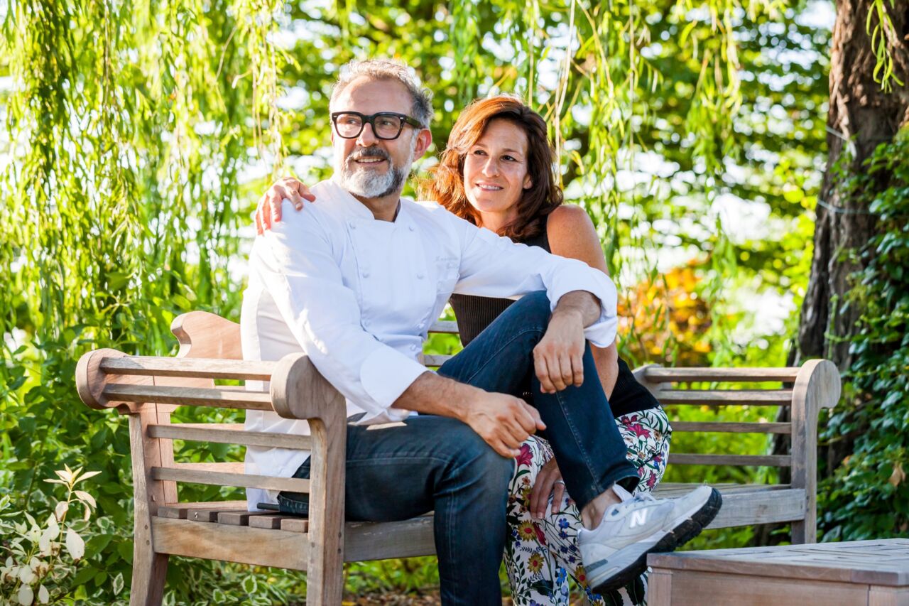 Massimo Bottura and Lara Gilmore at Casa Maria Luigia 