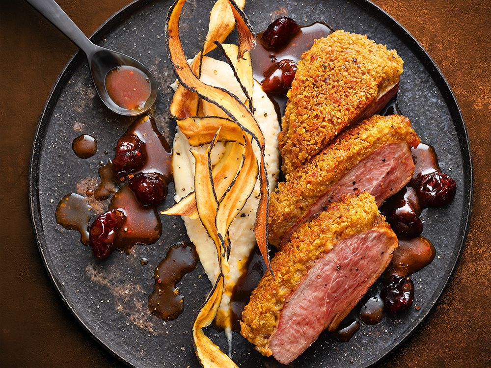 Entenbrust mit Maronen-Kruste | DER FEINSCHMECKER Entenbrust mit Maronen-Kruste | DER FEINSCHMECKER