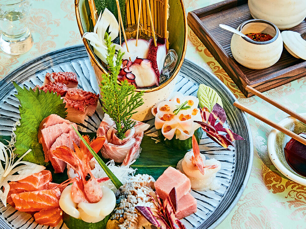 auswahl-an-sashimi-im-nagomi-in-duesseldorf