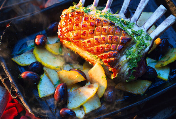Grillen für Geniesser: Fleisch_Zitronenlammkarree