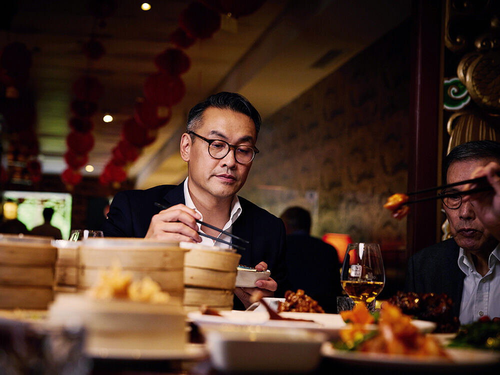 Dennis Kwong im Restaurant "Dim Sum Haus"