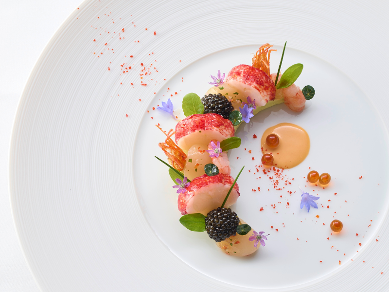 Meeresfrüchte mit Hummer, Scampi und Kaviar