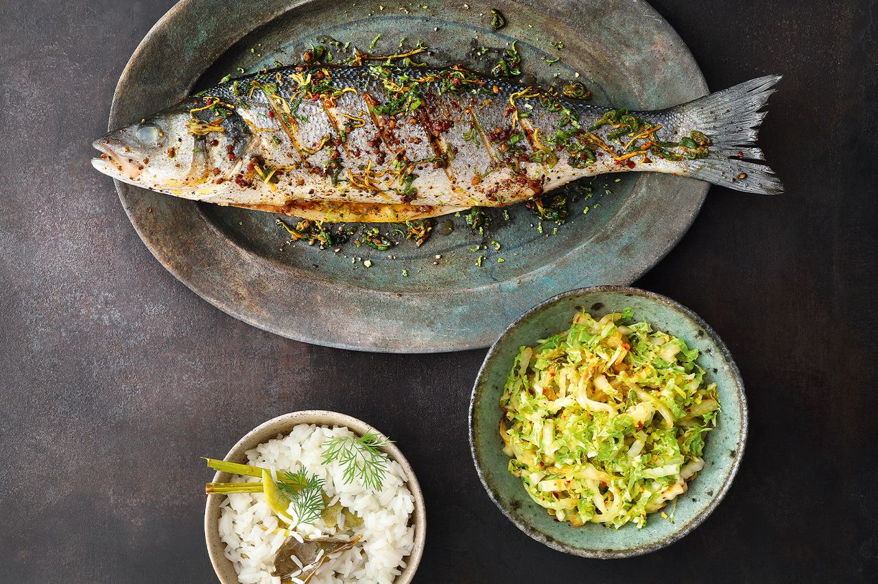 Herrlich alt Kammer wolfsbarsch in der pfanne Erwartung Sprießen Pence Herrlich alt Kammer wolfsbarsch in der pfanne Erwartung Sprießen Pence