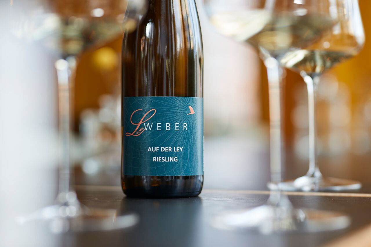 Riesling auf der Ley vom Weingut Udo Weber, 2022, Flasche