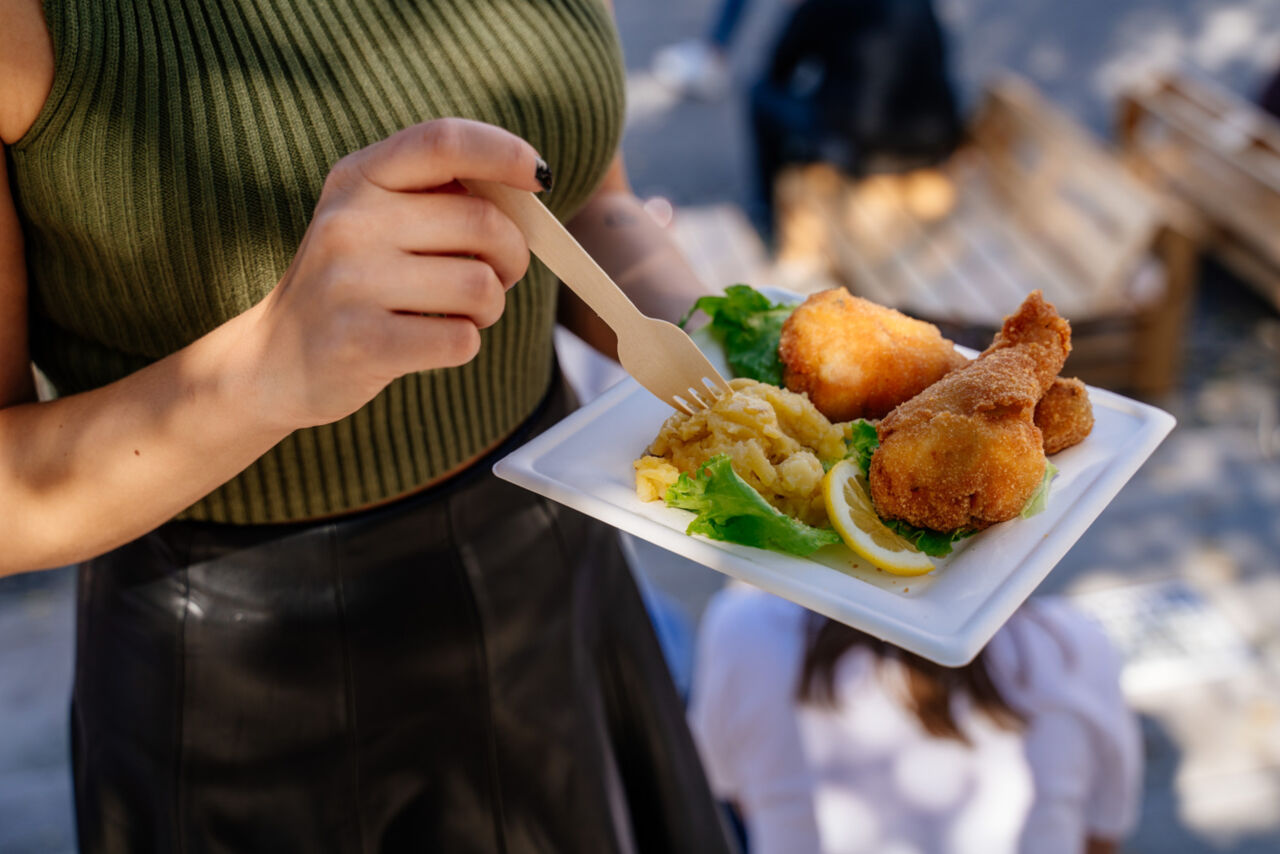 Fried chicken by Gostilna pri Mari