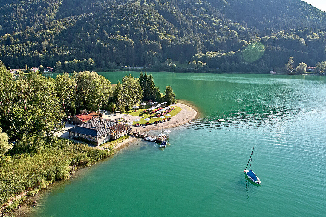 Die naturbelassene Bucht der Fährhütte 14