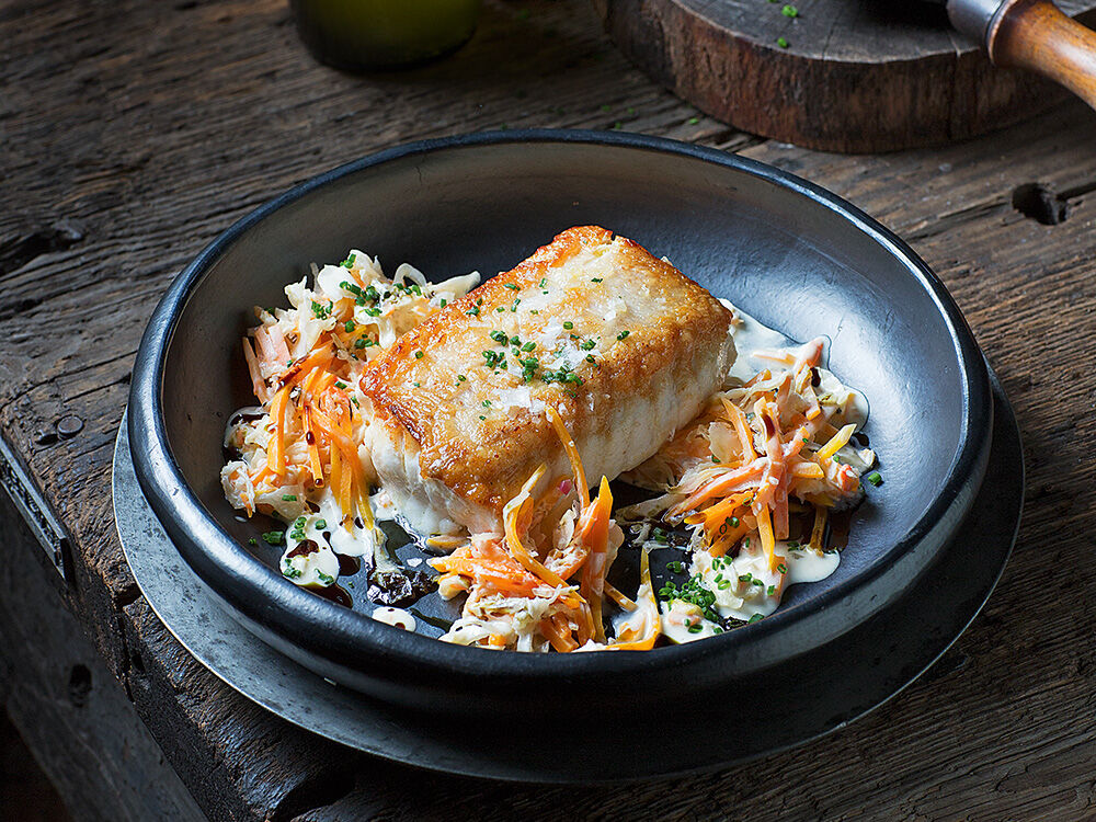 kuerbiskraut-mit-gebratenem-steinbeisser