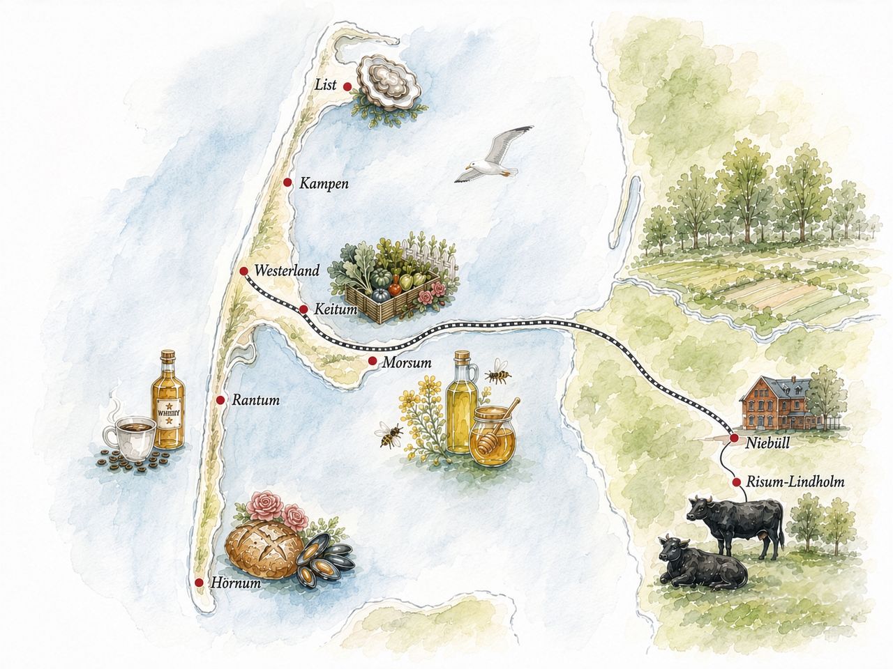 Sylt-Illustration