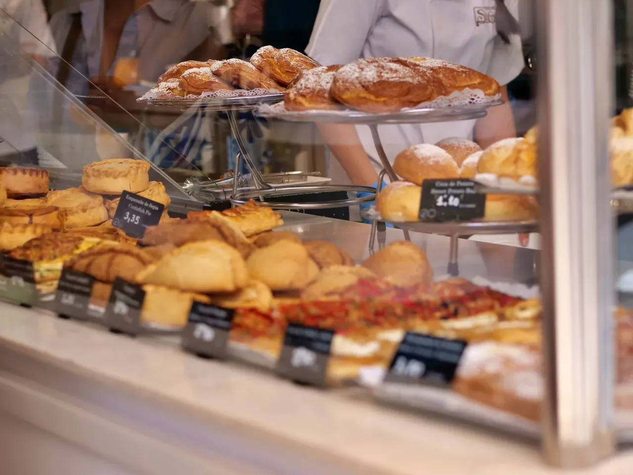 Schauglas in einer B&auml;ckerei auf Mallorca