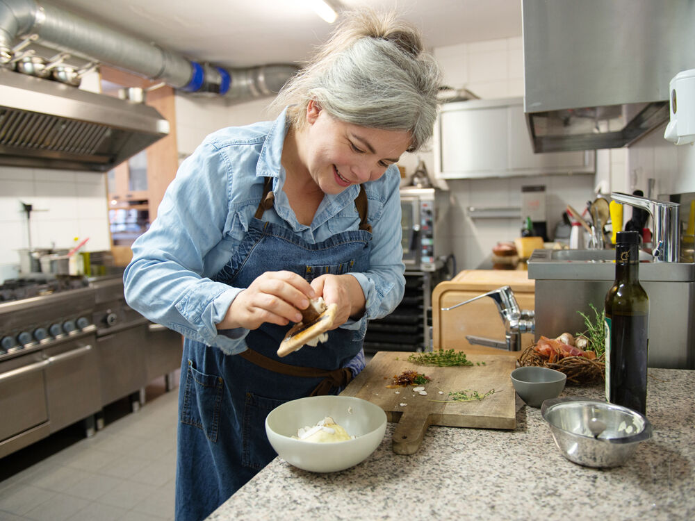 Maria Groß in der Bachstelze