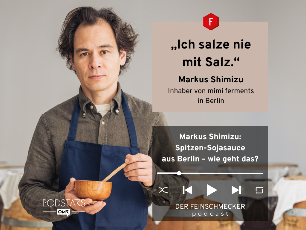 Markus Shimizu von mimi ferments in Berlin, Sojasauce