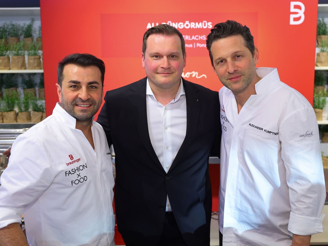 Ali Güngörmüs, Breuninger Gastrochef Michael Neef und Alexander Kumptner (2)
