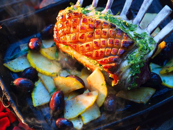 Grillen für Geniesser: Fleisch_Zitronenlammkarree