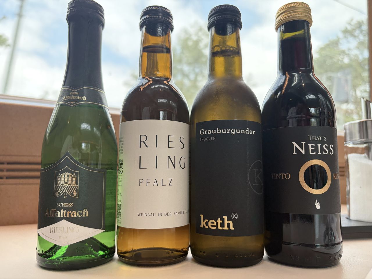 Wein im Zug