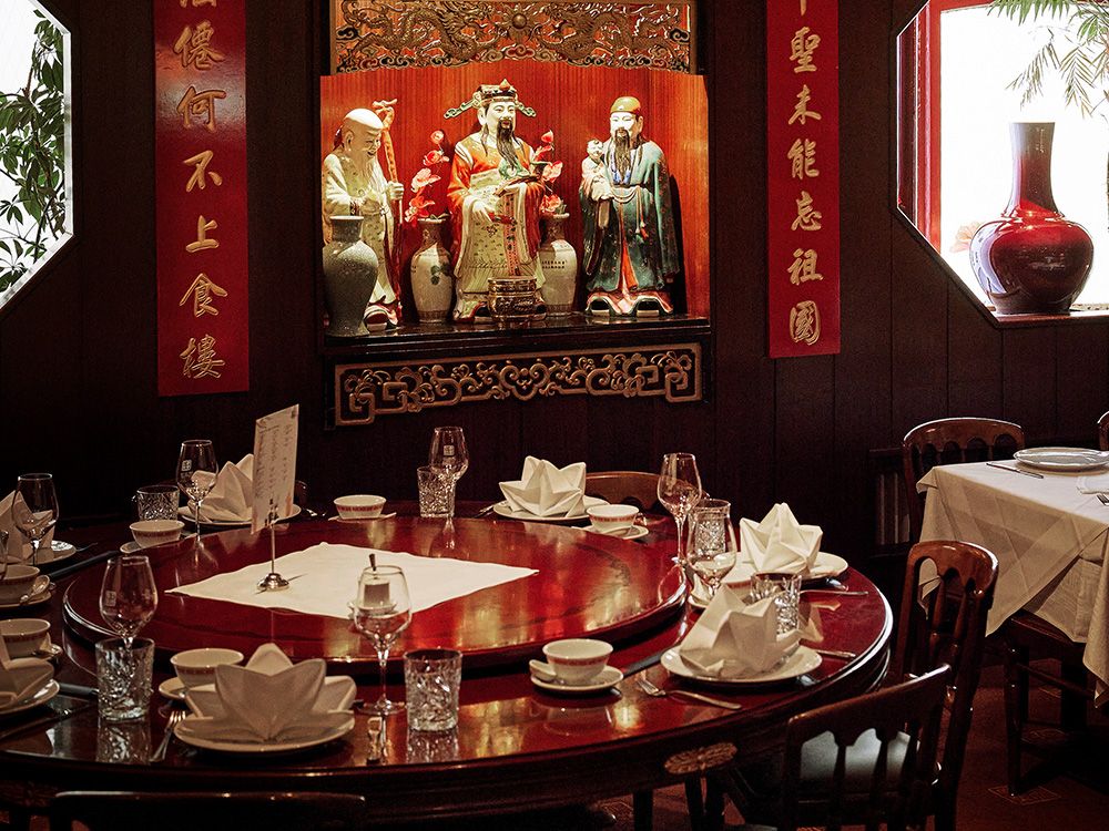 Großer Rundtisch im "Dim Sum Haus"