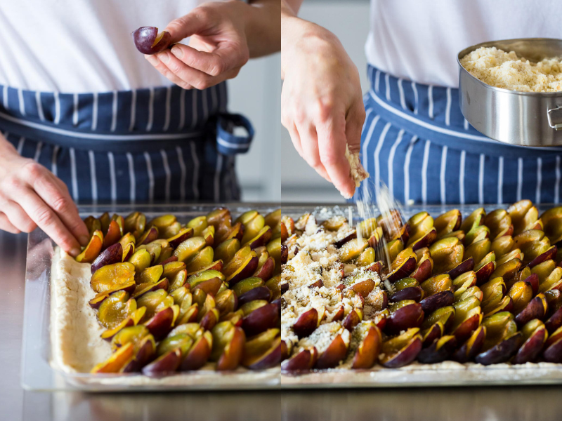 Pflaumenkuchen mit Streuseln