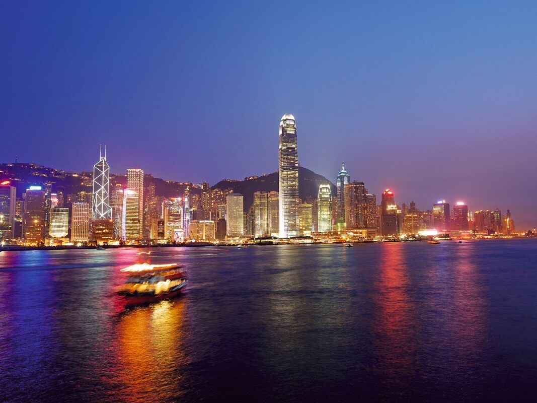 Hongkong bei Nacht_Skyline