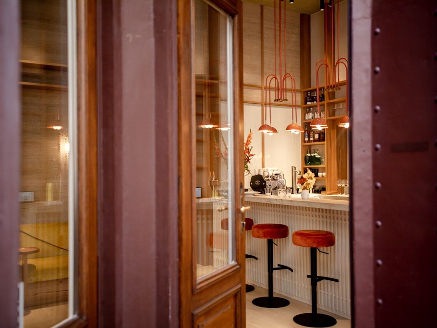 Blick in das Restaurant Komu  