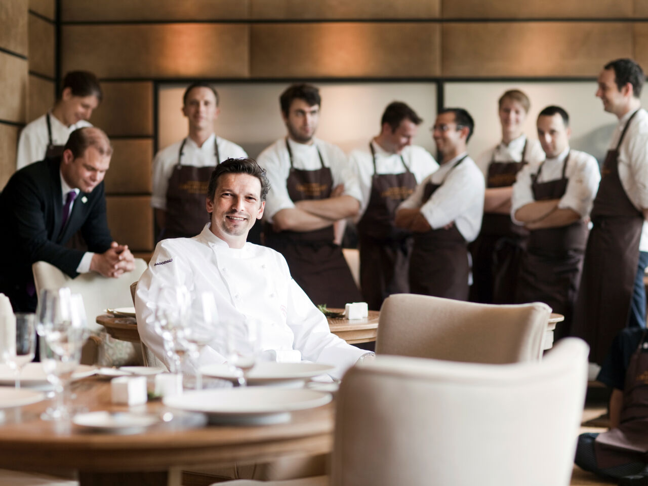 Christian Jürgens und sein Team, Seehotel Überfahrt, Tegernsee-Bassler, Markus