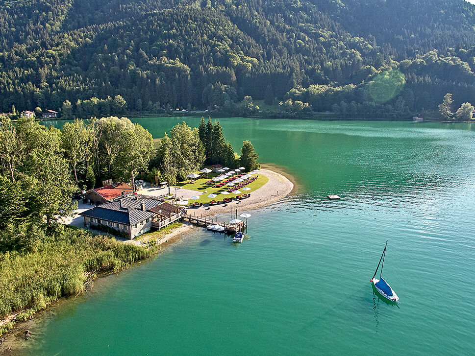 Die naturbelassene Bucht der Fährhütte 14