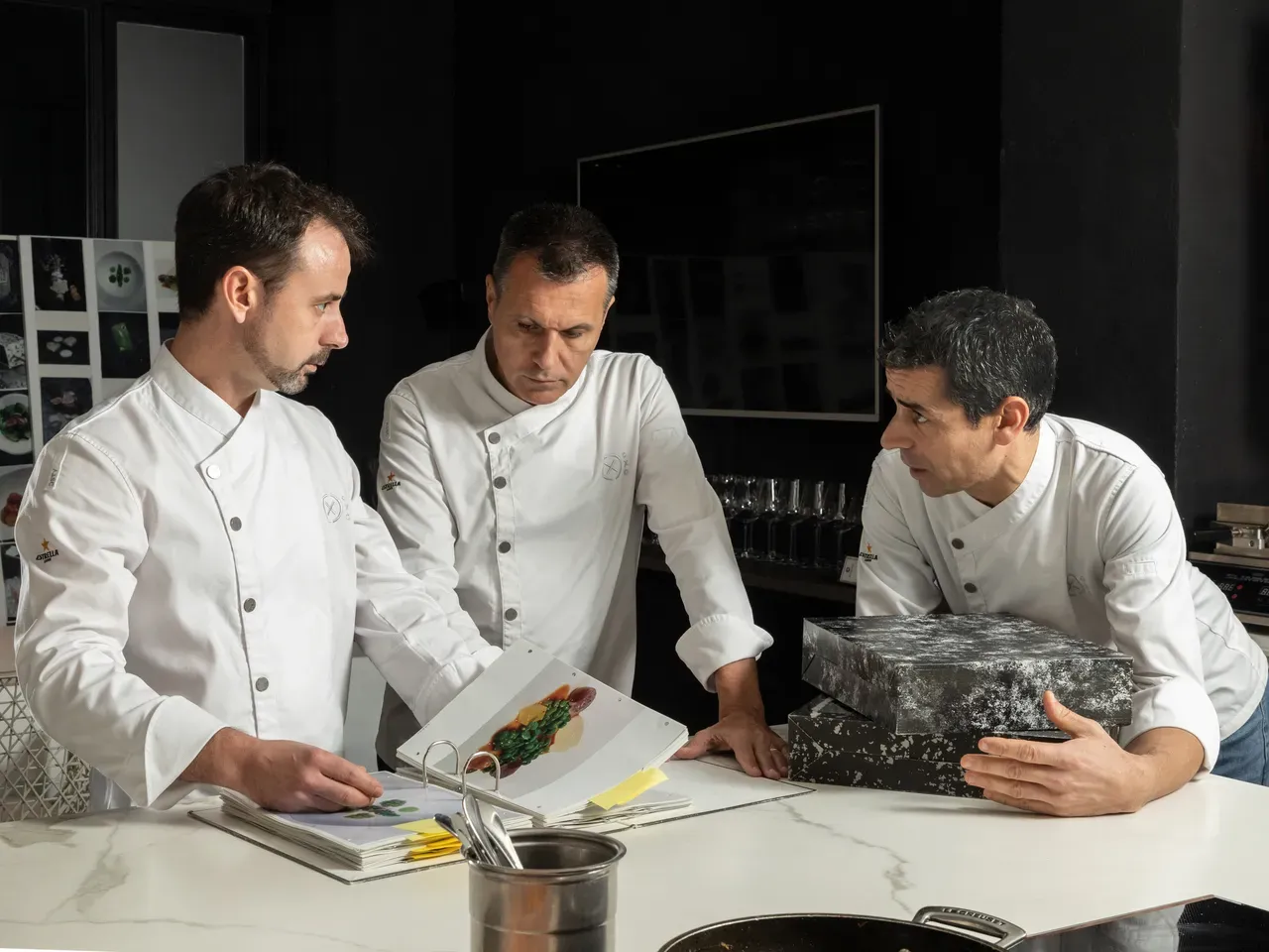 Oriol Castro, Eduard Xatruch und Mateu Casañas in ihrem Restaurant Disfrutar