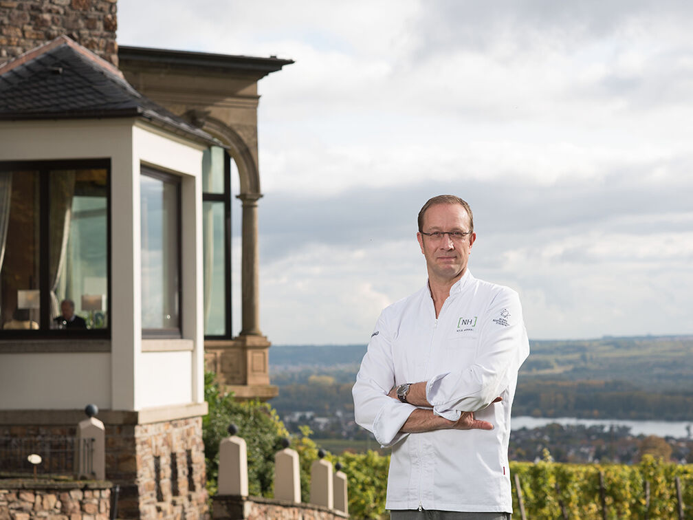 Nils Henkel auf Burg Schwarzenstein